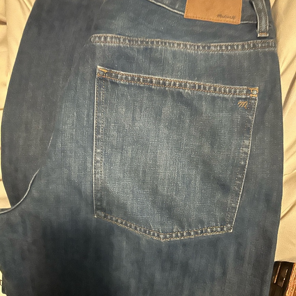 Madewell Blue Flare Wide Leg Denim nwot